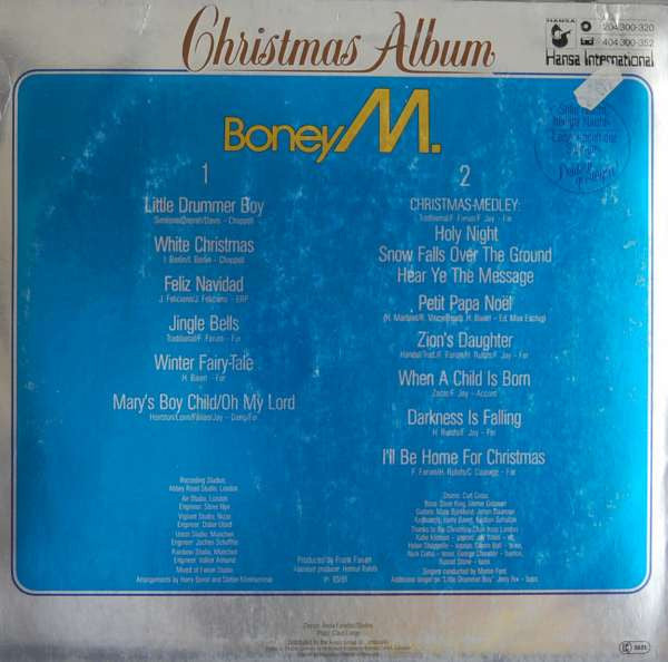 Boney M. – Christmas Album, 1st Press