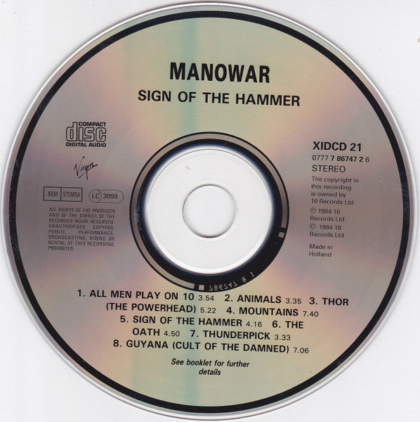 Manowar – Sign Of The Hammer