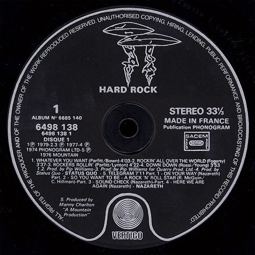 Hard Rock    ,   3LP , BOX