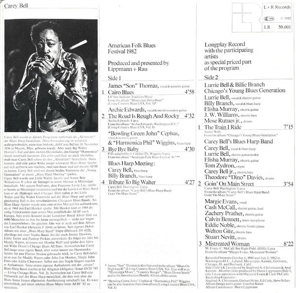 American Folk Blues Festival '82  ,   Gatefold
