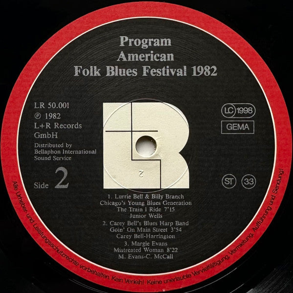 American Folk Blues Festival '82  ,   Gatefold