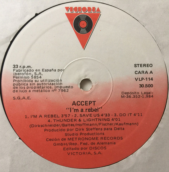 Accept – I'm A Rebel