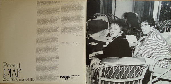 Piaf* – Portrait Of Piaf (25 Of Her Greatest Hits),   2xLP, Gatefold