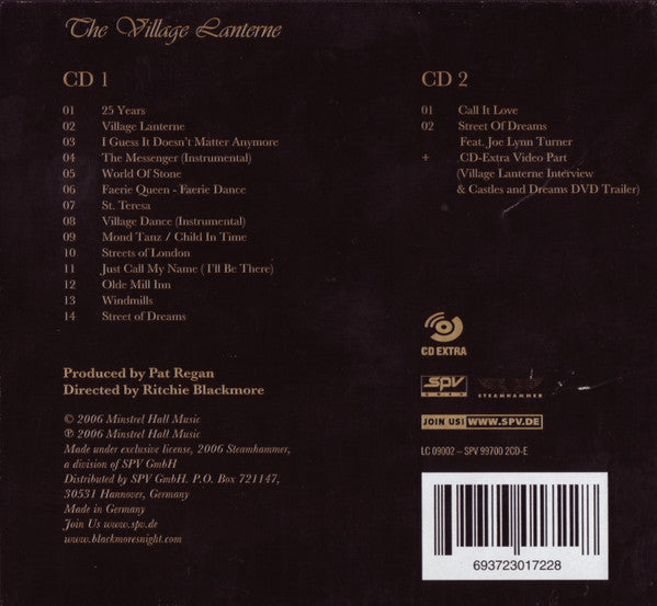 Blackmore's Night – The Village Lanterne  , 2 CD , Limited Edition