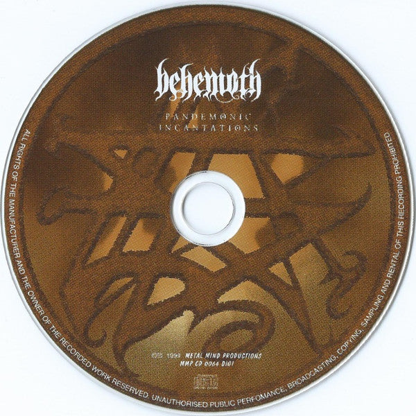 Behemoth – Pandemonic Incantations, CD, Digipak