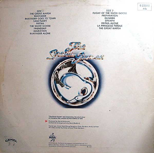 Camel – Music Inspired By The Snow Goose, Yellow-green labels