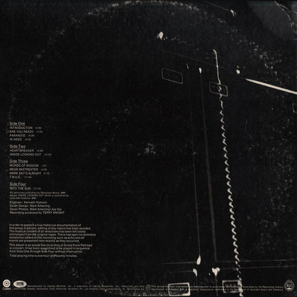 Grand Funk – Live Album   2LP , Gatefold