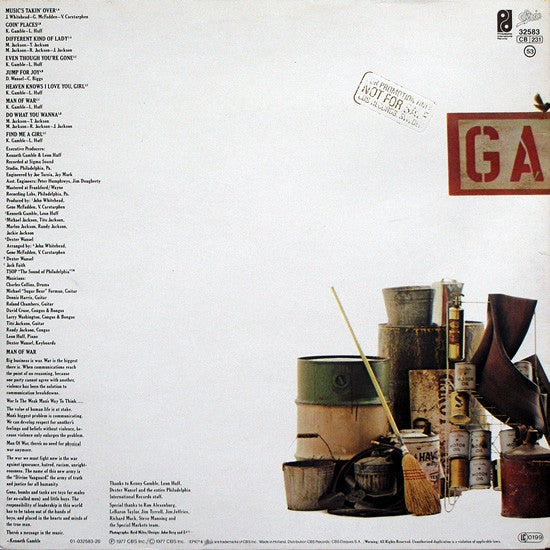 The Jacksons – Goin' Places,   Gatefold