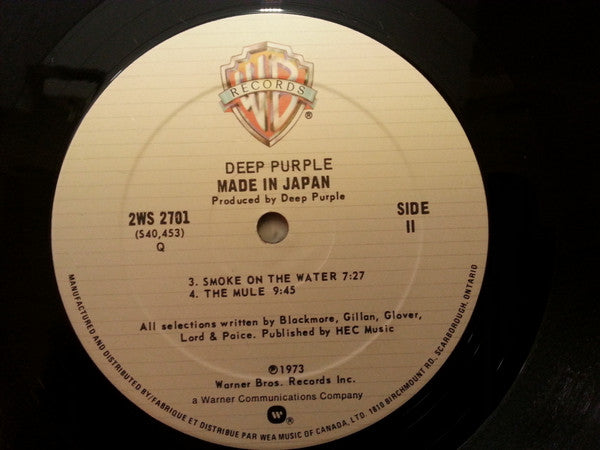 Deep Purple – Made In Japan       2LP