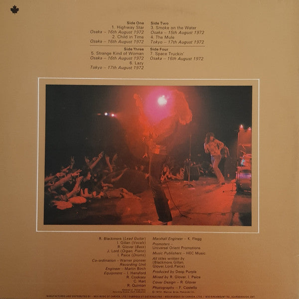 Deep Purple – Made In Japan       2LP