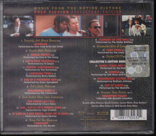Various – Music From The Motion Picture "Pulp Fiction" (Collector's Edition)