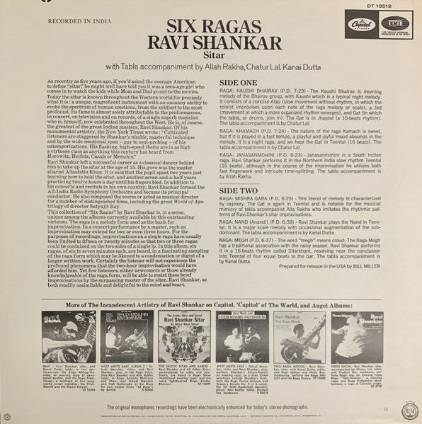 Ravi Shankar – Six Ragas