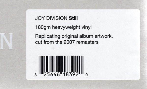 Joy Division – Still   , 2LP , Gatefold