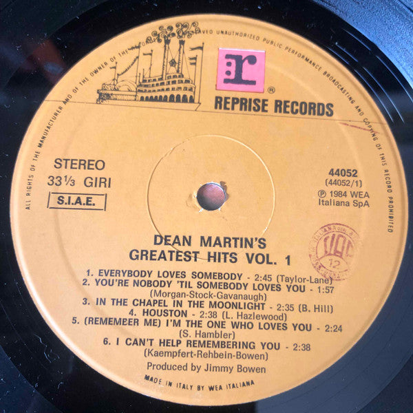 Dean Martin – Dean Martin's Greatest Hits! Vol.1