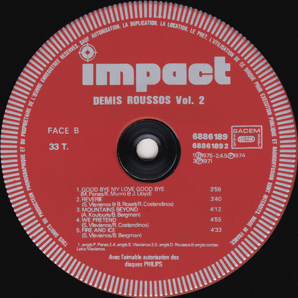 Demis Roussos – Demis Roussos Volume 2