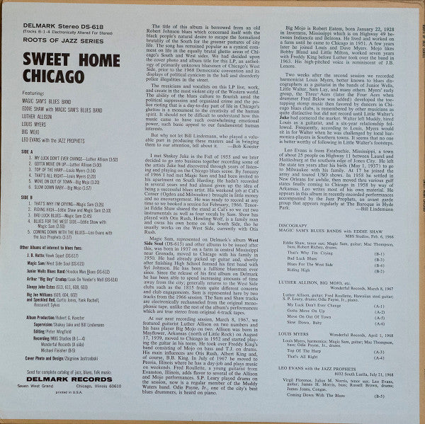 Various – Sweet Home Chicago: The Blues Of Magic Sam, Luther Allison, Big Mojo, Eddie Shaw, Louis Myers, Lefty Lopez