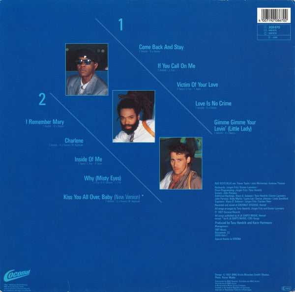 Bad Boys Blue ‎– Love Is No Crime