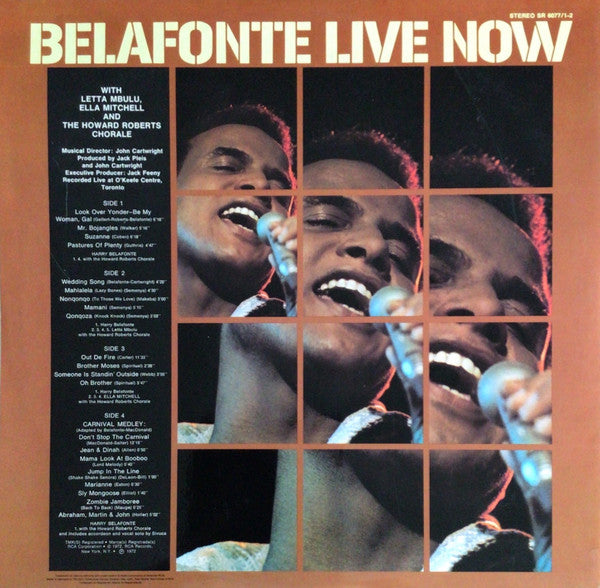 Harry Belafonte – Belafonte Live Now, 2xLP, Gatefold