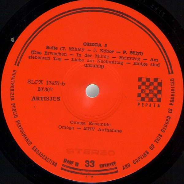 Omega  – Omega 5   ,  Gatefold
