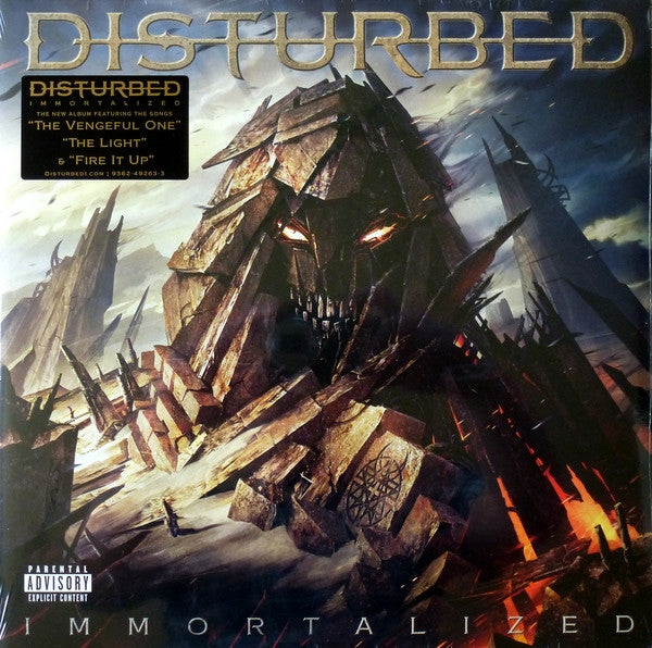 Disturbed – Immortalized    , 2LP , Single Sided, Etched  , Gatefold