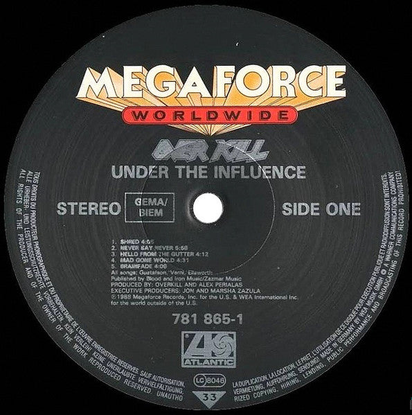 Overkill ‎– Under The Influence