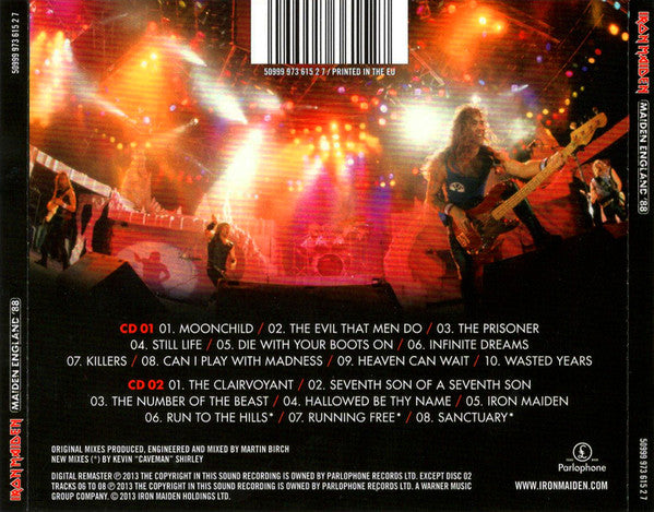 Iron Maiden – Maiden England '88   ,  2 CD