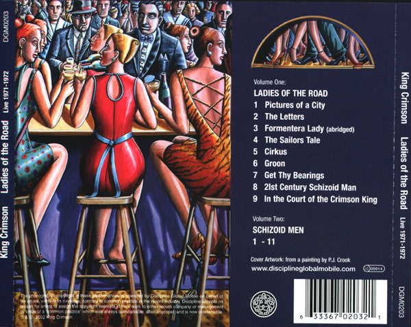 King Crimson – Ladies Of The Road: Live 1971-1972, 2xCD