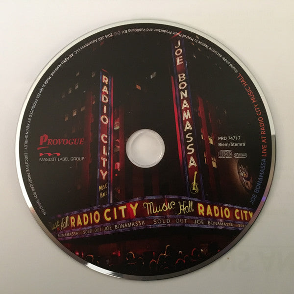 Joe Bonamassa – Live At Radio City Music Hall   ,  CD + DVD
