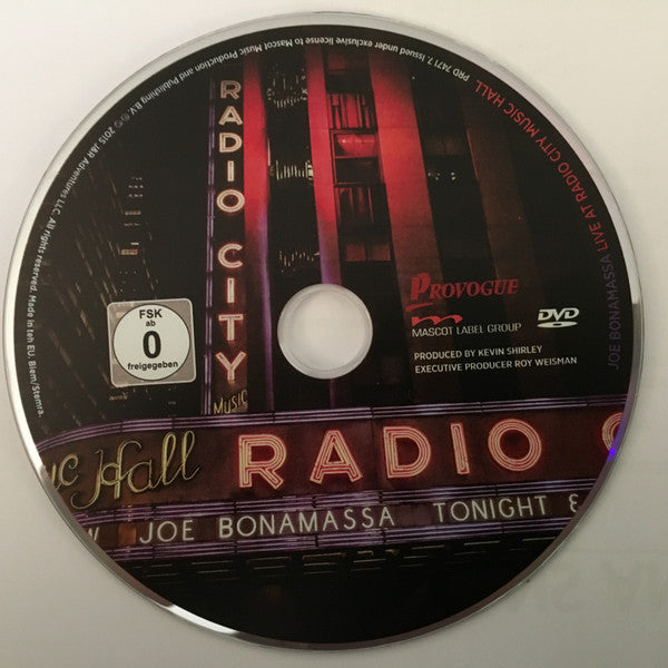 Joe Bonamassa – Live At Radio City Music Hall   ,  CD + DVD
