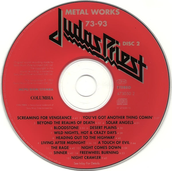 Judas Priest – Metal Works '73-'93   ,  2 x CD