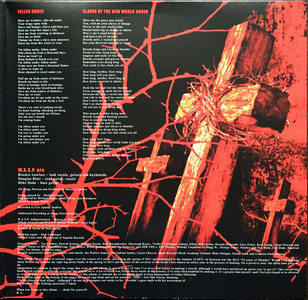 W.A.S.P. ‎– Golgotha  , 2LP , Gatefold  , Limited Edition