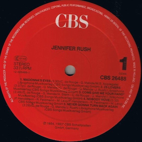 Jennifer Rush – Jennifer Rush (International Version)