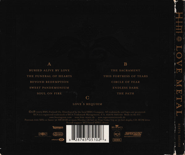 HIM  – Love Metal    ,  digipak