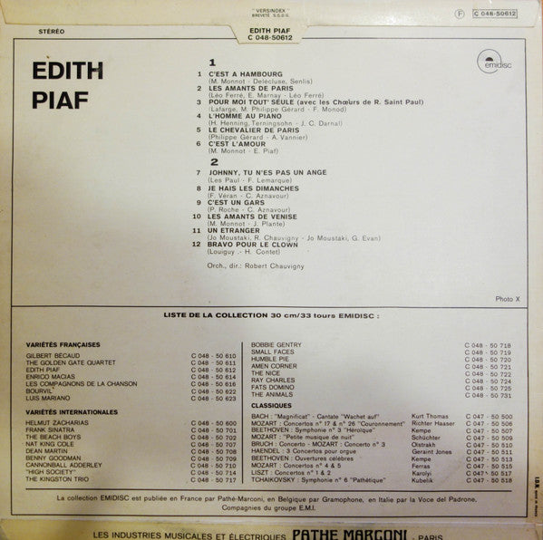 Edith Piaf – Chante