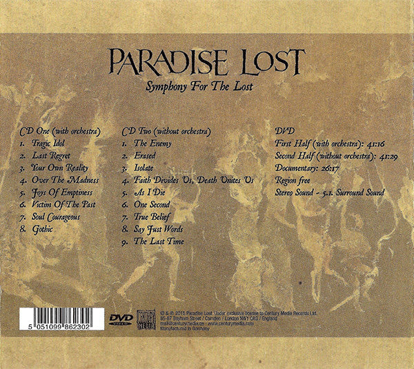Paradise Lost – Symphony For The Lost  ,  2CD + DVD , Deluxe Edition, Limited Edition