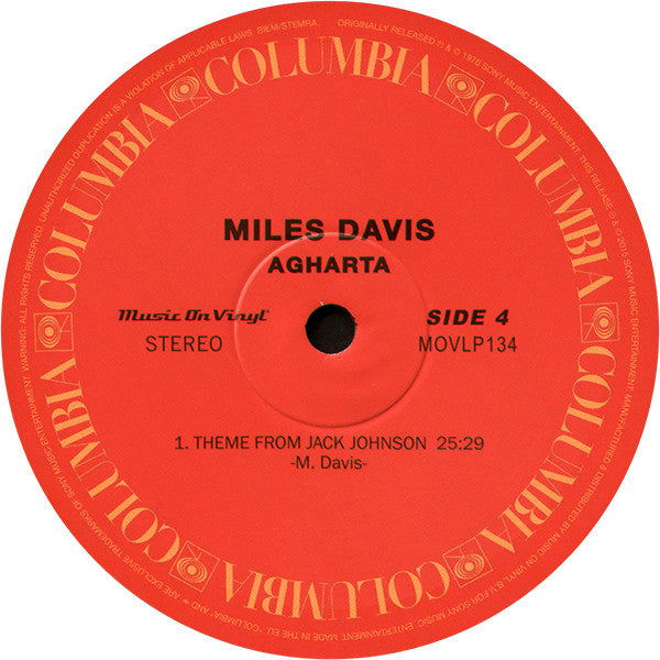 Miles Davis – Agharta   ,  2LP , Gatefold , 180 gram