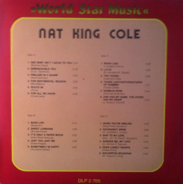 Nat King Cole – Mona Lisa, 2xLP, Stereo, Gatefold