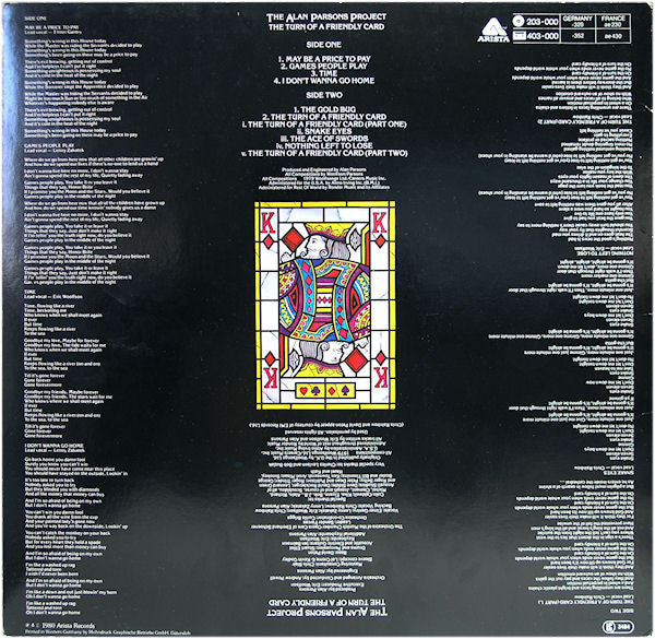 The Alan Parsons Project – The Turn Of A Friendly Card