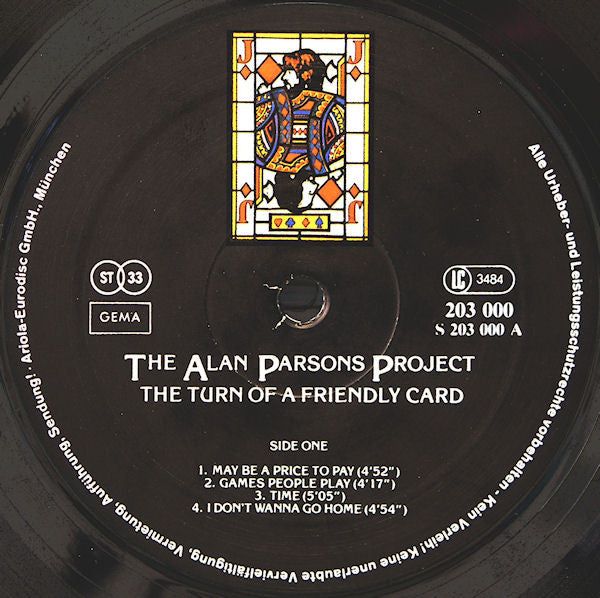 The Alan Parsons Project – The Turn Of A Friendly Card