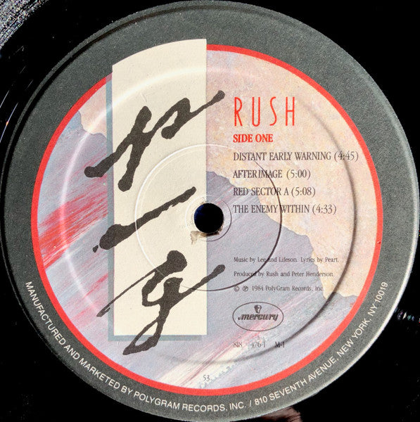 Rush ‎– Grace Under Pressure