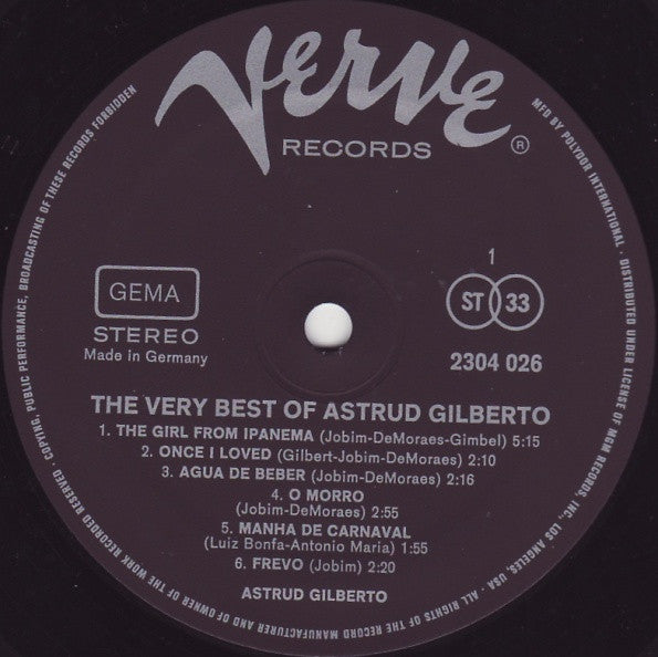 Astrud Gilberto ‎– The Very Best Of Astrud Gilberto