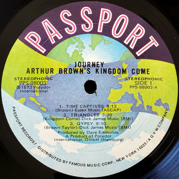 Arthur Brown's Kingdom Come – Journey    ,  1 press , US