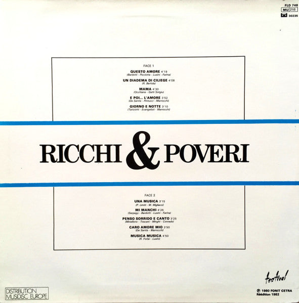 Ricchi E Poveri – Questo Amore