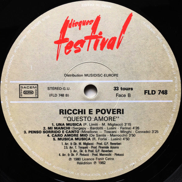 Ricchi E Poveri – Questo Amore