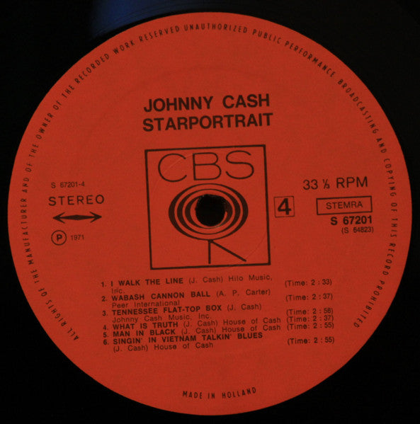 Johnny Cash – Starportrait   ,  2LP , Gatefold