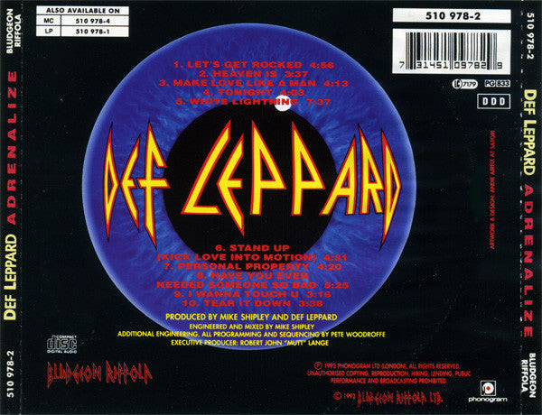 Def Leppard – Adrenalize