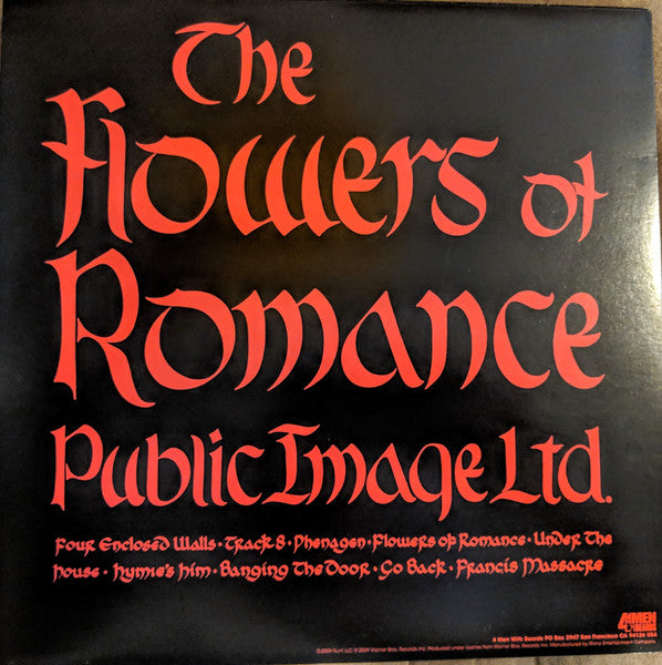 Public Image Ltd.* – The Flowers Of Romance, US Press