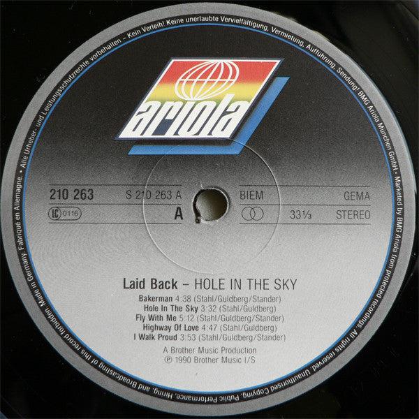 Laid Back ‎– Hole In The Sky   ,  1 press , Germany