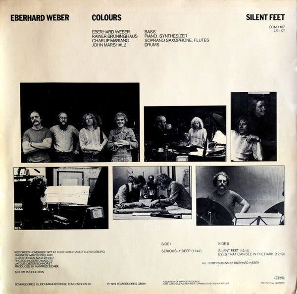 Eberhard Weber Colours – Silent Feet   , ECM , 1 press Germany