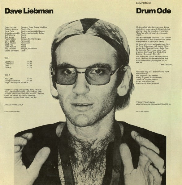 Dave Liebman* – Drum Ode